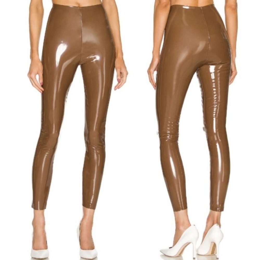 NWT Commando Cinnamon Patent Leather Leggings Size Small